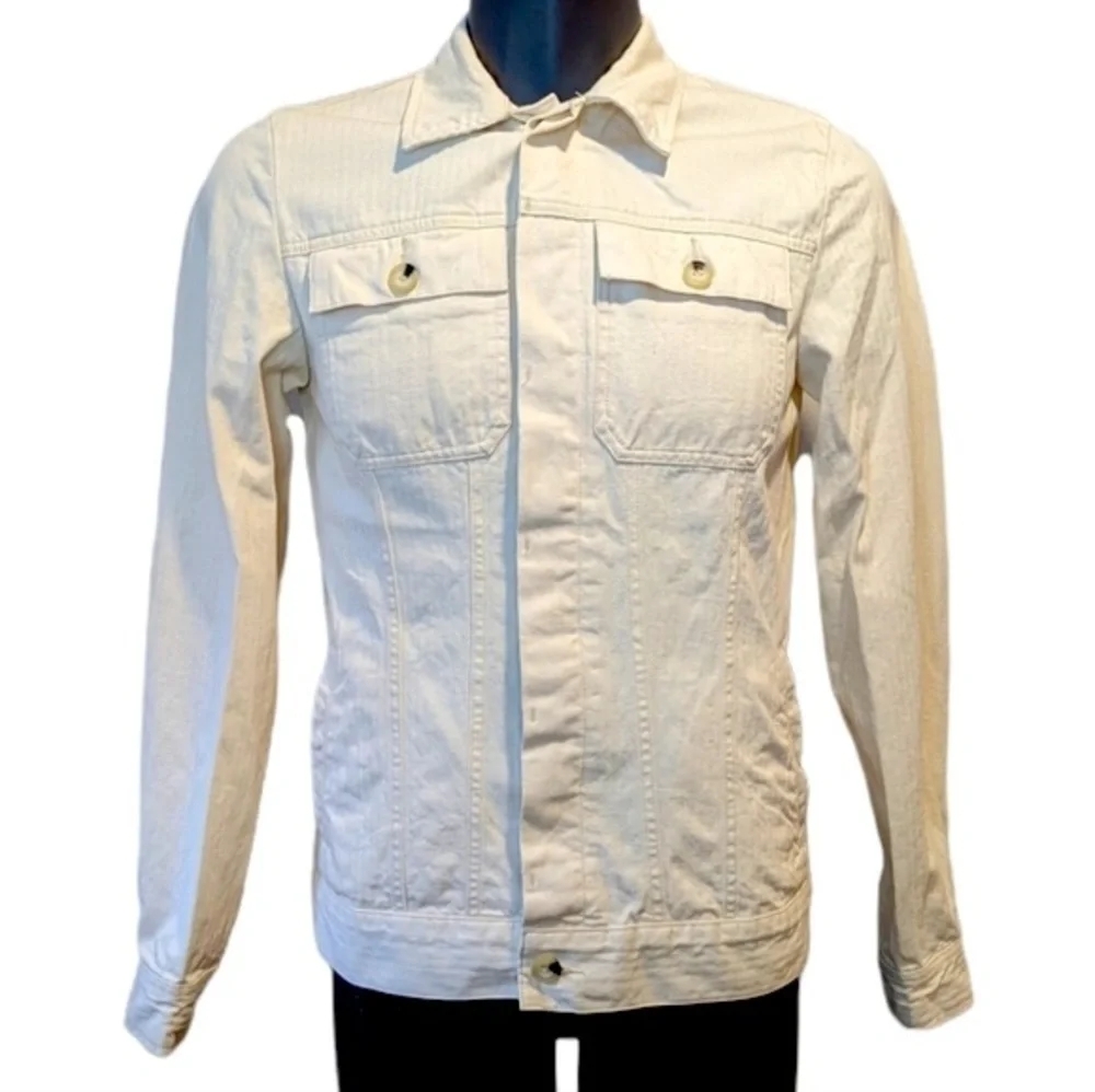 Deux Ex Machina Cream Jean Denim Jacket Small